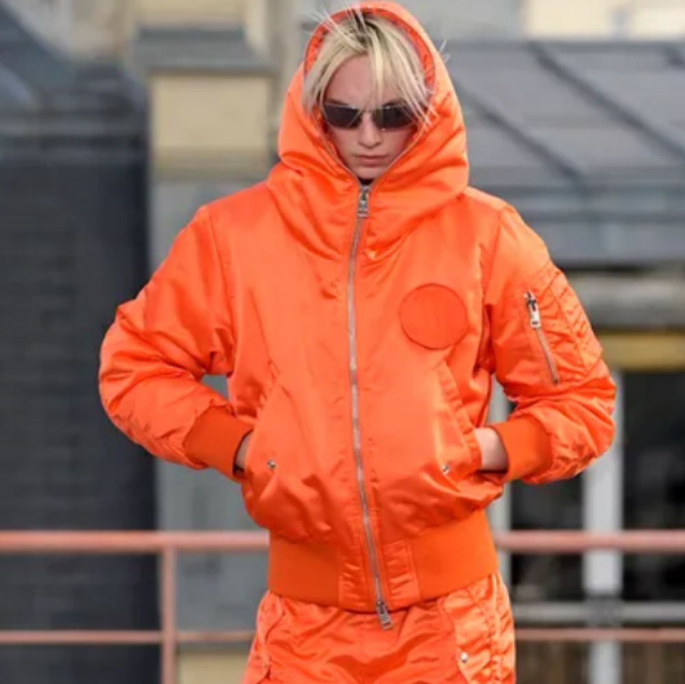 Vintage Guess jackets Bubblegum orange Puffer